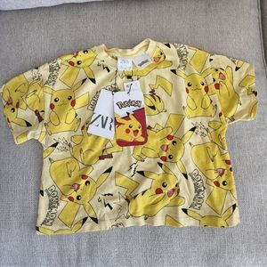 Girls Pokémon cropped tee